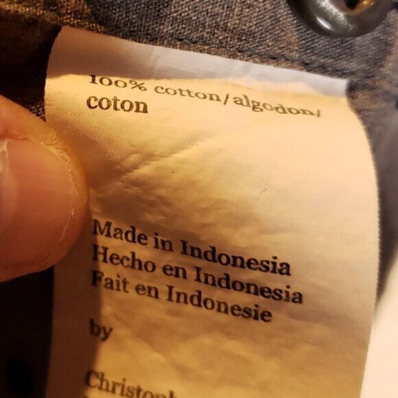 Proper Shirtings Contemporary Fit Mens Denim Look Blue Textured Shirt 16 34-35 - Picture 6 of 6